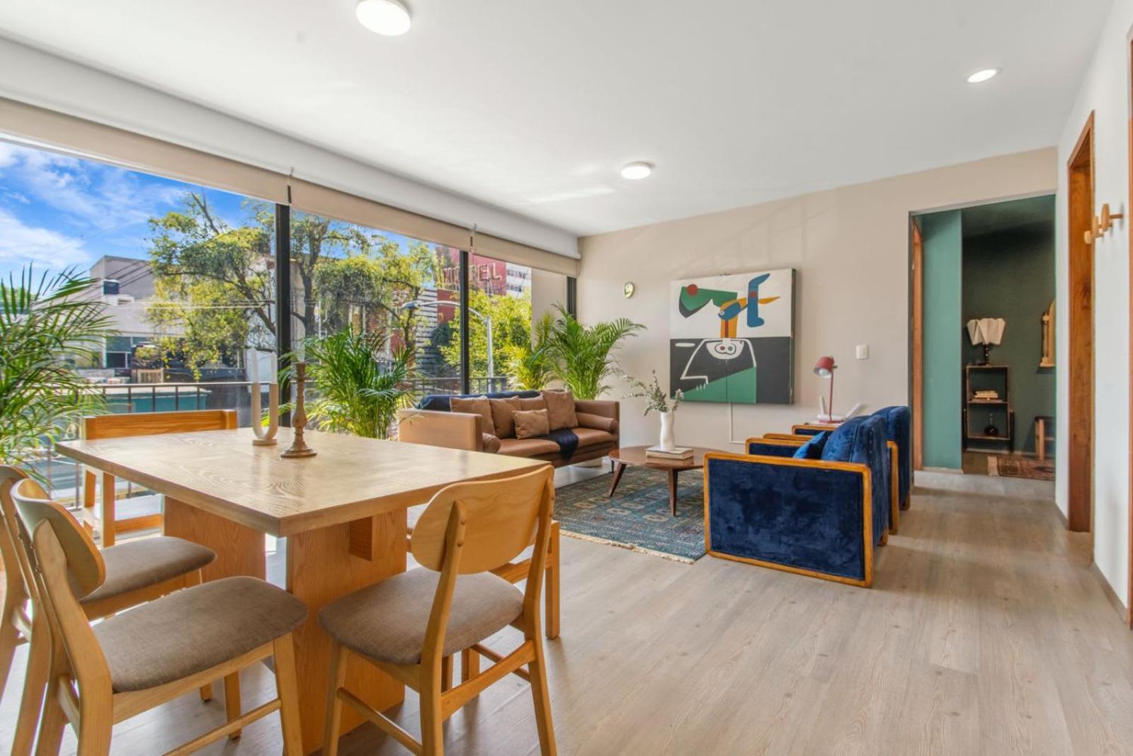 205-2 3br 2baths Private Terrace - Sleep 6 Roma Notre * Mexico City